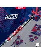 Darts szett steel GOAT Strikes 21,5g, 90%