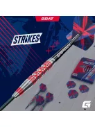 Darts szett steel GOAT Strikes 25,5g, 90%
