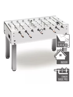   Garlando foosball table G-500 Evolution white, size 5', telescopic slats