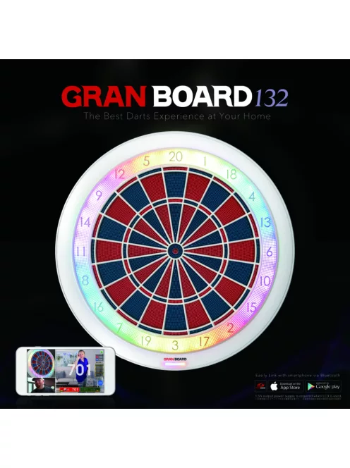 Dartsgép elektromos Online, Granboard132, verseny méretű szektorokkal