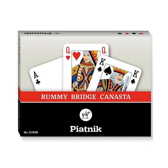 Piatnik Standard römi / bridzs / kanaszta kártya, dupla csomag