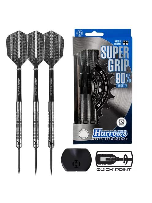 dart szett Harrows steel Supergrip 90% Quick Point, 23g