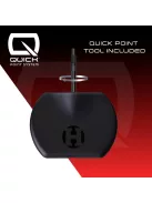 dart szett Harrows steel Supergrip 90 Black Edition Quick Point Steeldarts, 22g