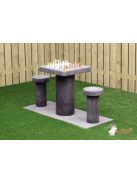 public HeBlad chess table ";version C"; with 2 chairs