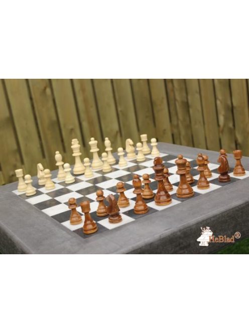 public HeBlad chess table ";version C"; with 2 chairs