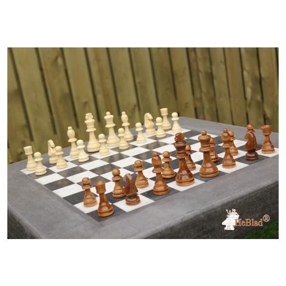 public HeBlad chess table ";version C"; with 2 chairs