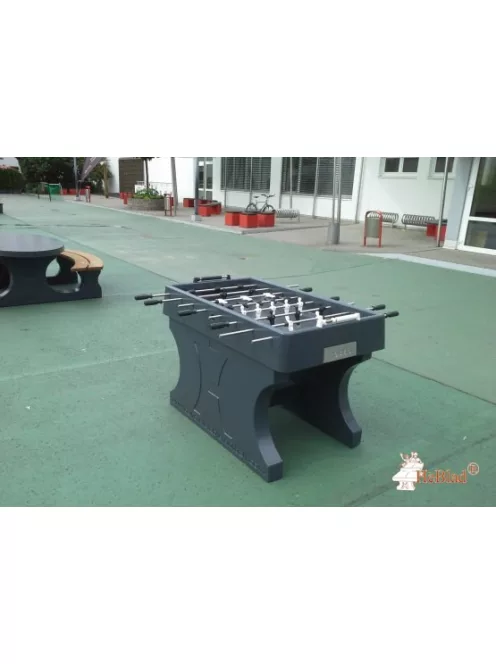 közterületi HeBlad csocsó asztal vandálbiztos (antracit színben), 1360 kg