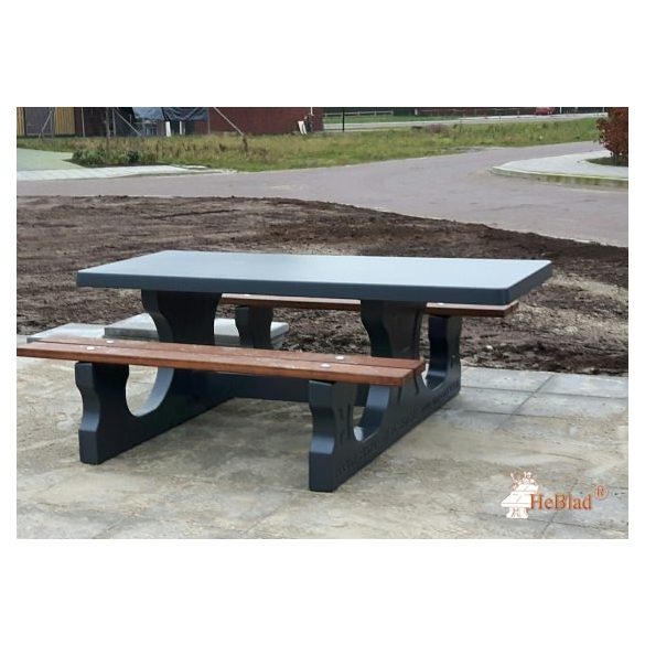 public HeBlad table with benches in many versions ";Version A";
