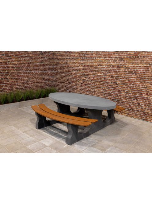 public HeBlad table with benches in many versions