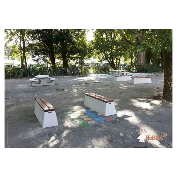 Public HeBlad benches in many variations