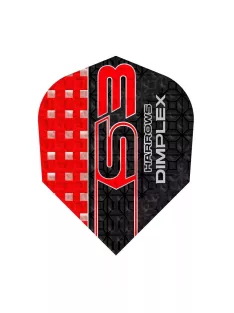   Dart toll Harrows Dimplex S3 toll, standard No2 100 mikron piros