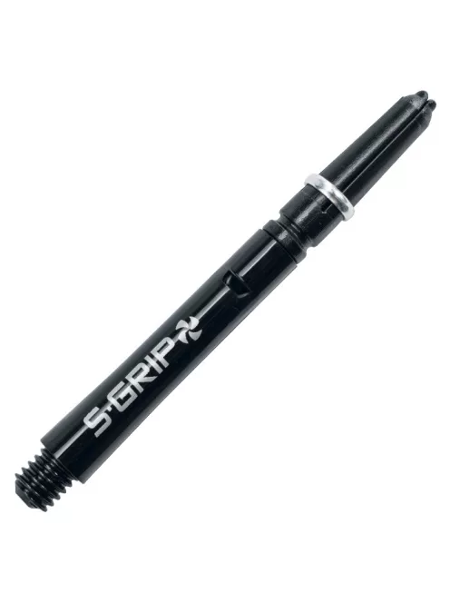 DART SHAFT HARROWS TWIST BLACK/SILVER , LONG