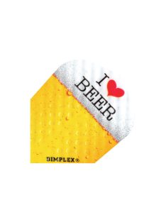   Dart pen Harrows Dimplex yellow/white "I love Beer"