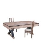 3 in 1 pool biliárdasztal inSPORTline Residento paddal (pool biliárd, étkező, ping pong asztal) sötét fa színben