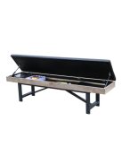 3 in 1 pool biliárdasztal inSPORTline Residento paddal (pool biliárd, étkező, ping pong asztal) sötét fa színben