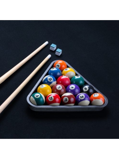 3 in 1 pool biliárdasztal inSPORTline Residento paddal (pool biliárd, étkező, ping pong asztal) sötét fa színben