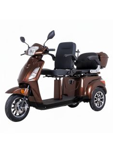   Kétszemélyes háromkerekű elektromos robogó inSPORTline Zorica Duo - barna