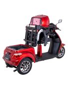 Kétszemélyes háromkerekű elektromos robogó inSPORTline Zorica Duo - barna