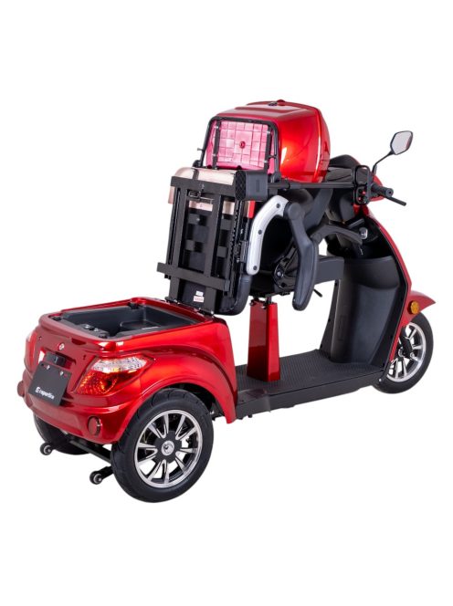 Kétszemélyes háromkerekű elektromos robogó inSPORTline Zorica Duo - barna