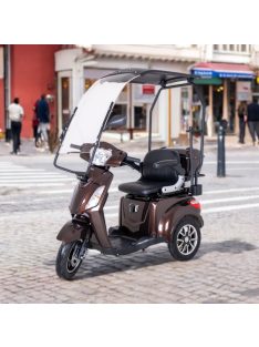   Elektromos háromkerekű robogó tetővel inSPORTline Zorica - barna