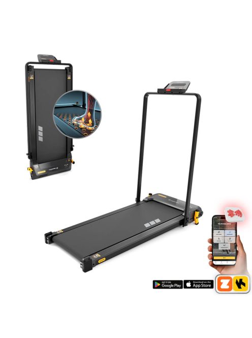 ZenRun NOON gyaloglópad, sétapad és masszázspad, 1-12km/ó, 100x40cm futófelület, 5% dőlésszög, 5 program, 120kg terhelhetőség, 25kg, távirányító