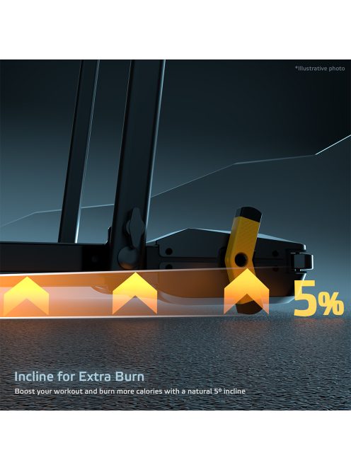 ZenRun NOON gyaloglópad, sétapad és masszázspad, 1-12km/ó, 100x40cm futófelület, 5% dőlésszög, 5 program, 120kg terhelhetőség, 25kg, távirányító