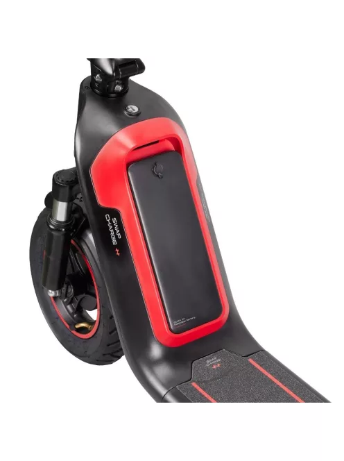 Elektromos roller kivehető akkumulátorral W-TEC SwapCharge 500W 10", alumínium ötvözet váz, 25 km/h, 38 km hatótáv, tárcsafék, állvány - piros