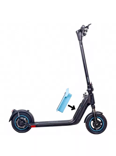 Elektromos roller kivehető akkumulátorral W-TEC SwapCharge 500W 10", alumínium ötvözet váz, 25 km/h, 38 km hatótáv, tárcsafék, állvány - kék