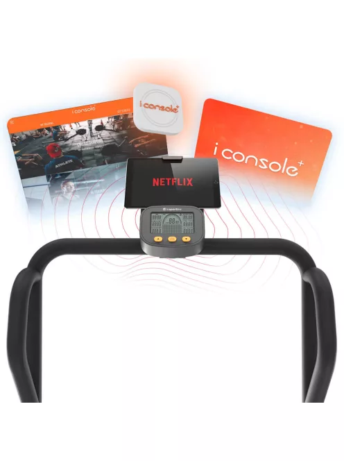 Lépcsőzőgép inSPORTline ZenPeak 30, elektromos terhelés, csúszásmentes felület, kapaszkodók, LCD kijelző, italtartó, iConsole+, taposógép