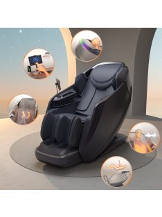   Masszázsfotel inSPORTline Balsadena, LCD vezérlőkijelző, beépített hangszórók, LED-világítás, 20 előre beállított program, műbőr - fekete