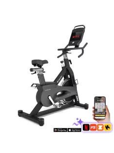   Szobakerékpár inSPORTline ZenRoute 1200, HRC program, 22kg lendkerék, italtartó, 10,1" TFT érintőképernyő, ékszijas, max. 150kg