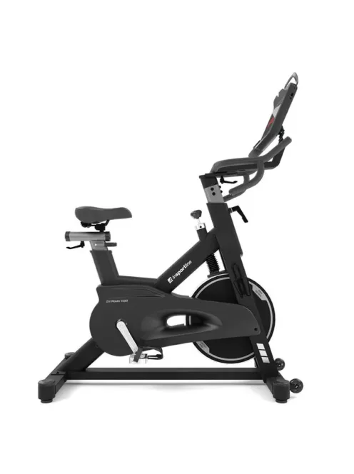 Szobakerékpár inSPORTline ZenRoute 1200, HRC program, 22kg lendkerék, italtartó, 10,1" TFT érintőképernyő, ékszijas, max. 150kg