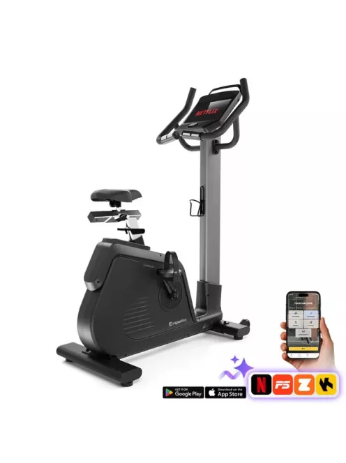 Szobakerékpár inSPORTline ZenBike 600, USB-port, max. 150kg, alkalmazások, HRC és WATT program, 7kg lendkerék, mágnesfékes