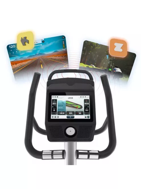 Szobakerékpár inSPORTline ZenBike 600, USB-port, max. 150kg, alkalmazások, HRC és WATT program, 7kg lendkerék, mágnesfékes