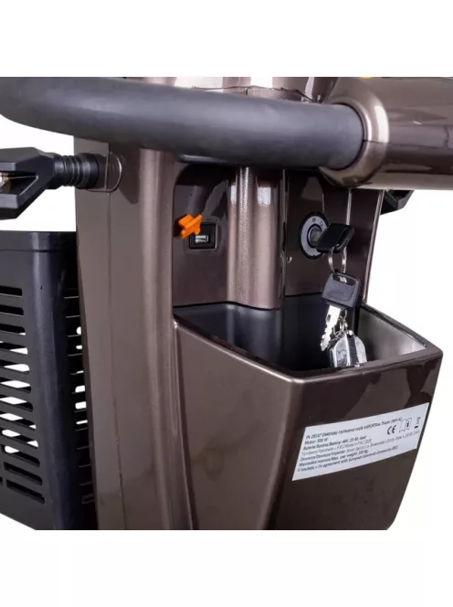 Négykerekű elektromos robogó inSPORTline Thodor, ólomsav akkumulátor, 40 km hatótávolság, 112 kg, 20 km/h - szürke