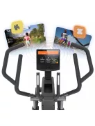 Ellipszis tréner inSPORTline ZenStride 1200, állítható lépéshossz, vezeték nélküli telefontöltés, bluetooth-kapcsolat, 10,1" TFT érintőképernyő