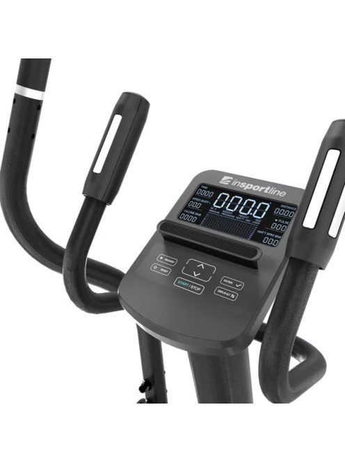 Ellipszis tréner inSPORTline ZenStride 200, helytakarékos, összecsukható, mozgatható, kényelmes, halk, első lendkerekes, elektromos, max.120kg