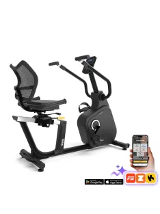   Háttámlás szobakerékpár inSPORTline ZenSeat 100, LCD kijelző, ergonomikus ülés, légáteresztő háttámla, 25 program