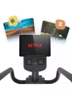   Háttámlás szobakerékpár inSPORTline ZenSeat 100, LCD kijelző, ergonomikus ülés, légáteresztő háttámla, 25 program