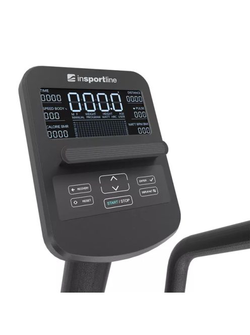 Háttámlás szobakerékpár inSPORTline ZenSeat 100, LCD kijelző, ergonomikus ülés, légáteresztő háttámla, 25 program