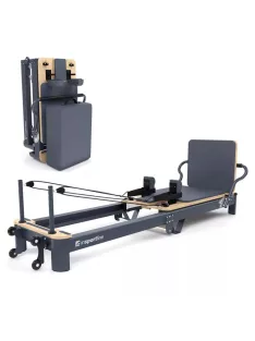   Pilates reformer inSPORTline Comfolder, pilates box tartozék, praktikus, összecsukható, porszórt, karcálló, rugós ellenállás, ALU váz, súly 68kg 