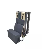Pilates reformer inSPORTline Comfolder, pilates box tartozék, praktikus, összecsukható, porszórt, karcálló, rugós ellenállás, ALU váz, súly 68kg 