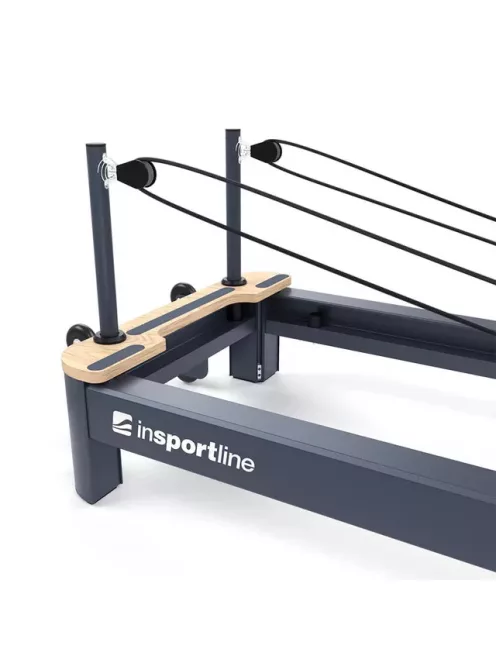 Pilates reformer inSPORTline Comfolder, pilates box tartozék, praktikus, összecsukható, porszórt, karcálló, rugós ellenállás, ALU váz, súly 68kg 