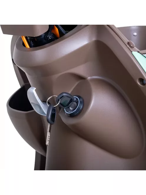 Négykerekű elektromos moped W-TEC Lubica II, LCD kijelző, 3 sebességi mód, biztonsági riasztó - szürke