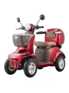 Négykerekű elektromos moped W-TEC Lubica II, LCD kijelző, 3 sebességi mód, biztonsági riasztó - piros