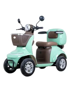   Négykerekű elektromos moped W-TEC Lubica II, LCD kijelző, 3 sebességi mód, biztonsági riasztó - zöld