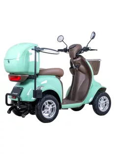   Négykerekű elektromos moped W-TEC Lubica II, LCD kijelző, 3 sebességi mód, biztonsági riasztó - zöld
