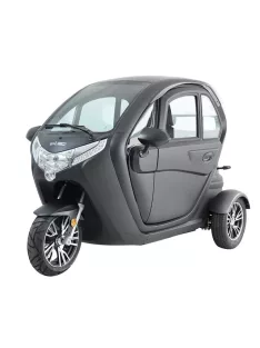   Elektromos robogó tetővel W-TEC Tukago - 25 km/h, tolatókamera 4"-os LCD kijelzővel, multimédiás Bluetooth, biztonsági övek, riasztórendszer - fekete