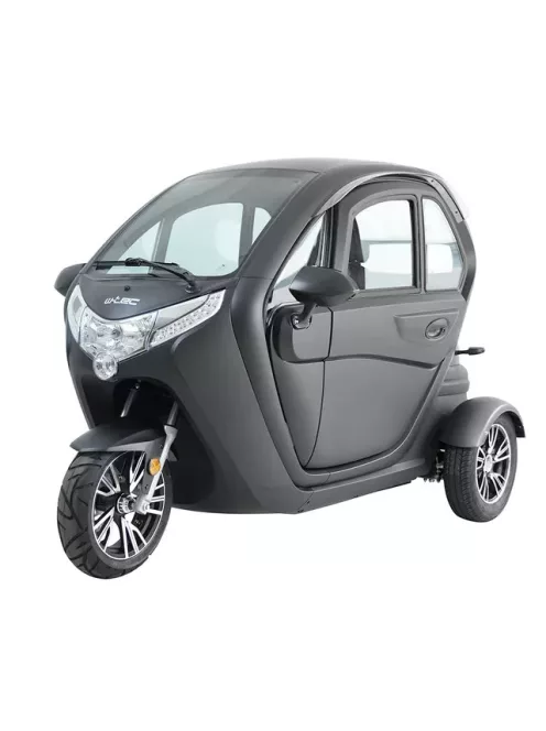 Elektromos robogó tetővel W-TEC Tukago - 25 km/h, tolatókamera 4"-os LCD kijelzővel, multimédiás Bluetooth, biztonsági övek, riasztórendszer - fekete