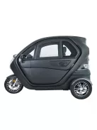 Elektromos robogó tetővel W-TEC Tukago - 25 km/h, tolatókamera 4"-os LCD kijelzővel, multimédiás Bluetooth, biztonsági övek, riasztórendszer - fekete